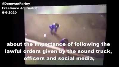Portland Police Bureau announces they will not respect the first amendment rights of journalists