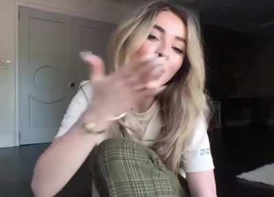 Cutie blowing kisses