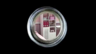 Peeking into Kanata's room with Joseph