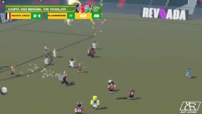 CENAS LAMENTÁVEIS: Torcida do Fluminense invade gramado na Copa Roblox de Futebol para agredir os jogadores após sofrer uma goleada histórica do Santa Cruz.