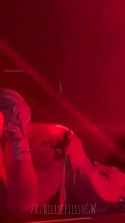 Billie nearly put a hole in the stage with her tits, jesus