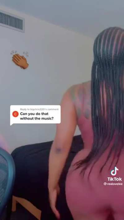 She did it