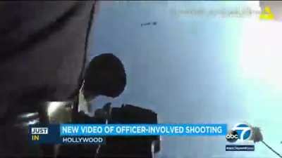 LAPD officer almost gets executed by machete wielding man.