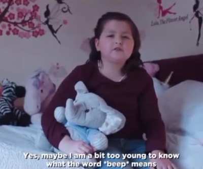 she keeps saying it