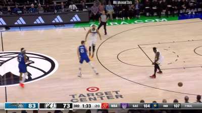 [Highlight] Gobert finds Ant with a pass so saucy it starts a fight at Target Center