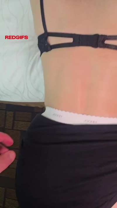 Just a little tug and these panties are history