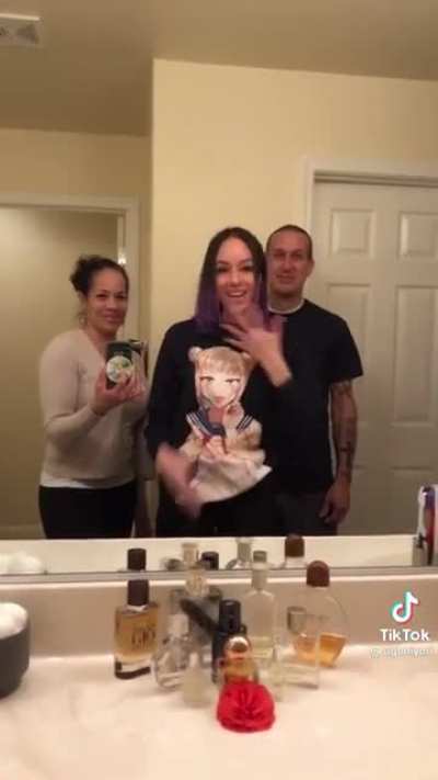 The face of her mother says it all