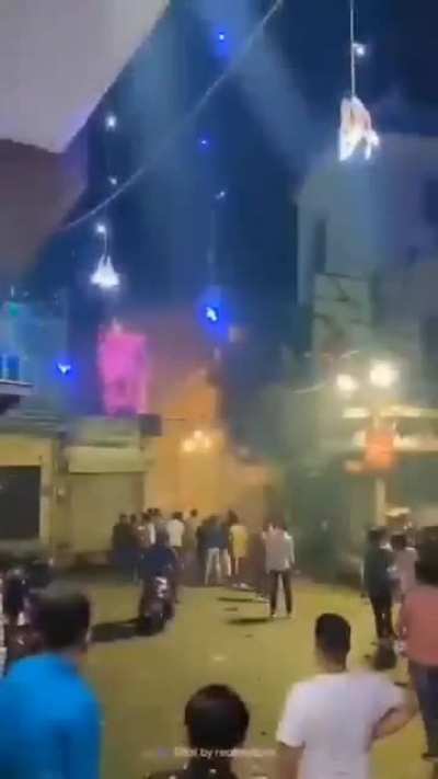 Udaipur: stone pelters are greeted with firecrackers. Decisive firecracker victory