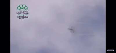 Syrian rebels film themselves being shot by a MIG-29
