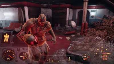 You can use Power Armor as an indestructible emergency shield