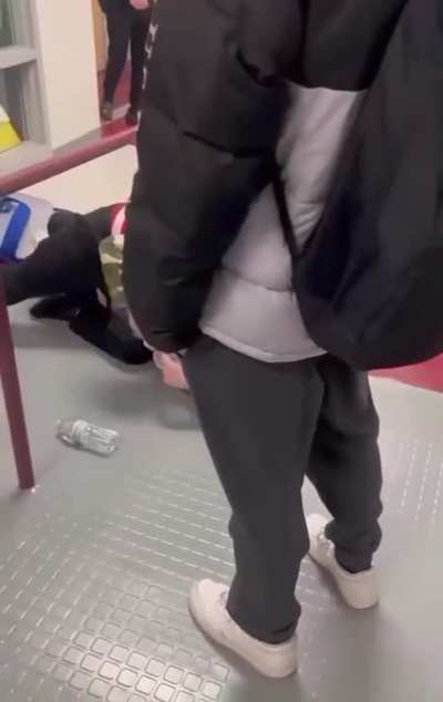 Jumped in hallway