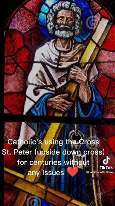 The upside down cross is not satanic in the slightest bit
