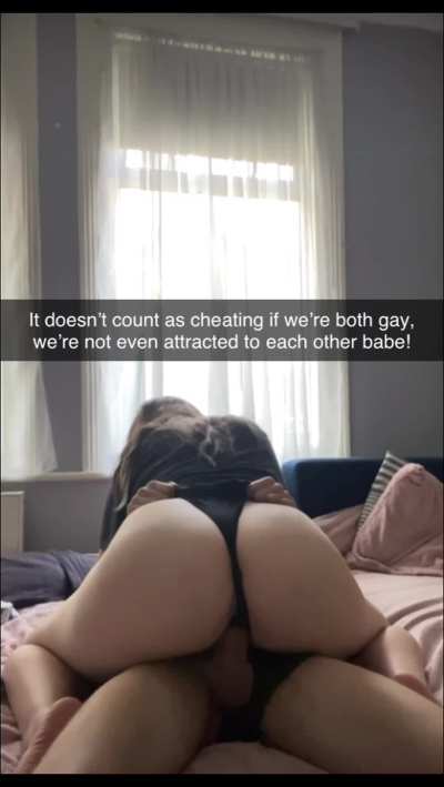 babe it’s not cheating, it’s literally just sex