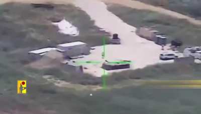 Footage of Hezbollah's 3-fold operation today against an IDF spy balloon: it's launch base, command & control room as well as its crew in the settlement of Admit. 