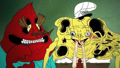 SpongeBob после полета на корабле Льюис и Кларк