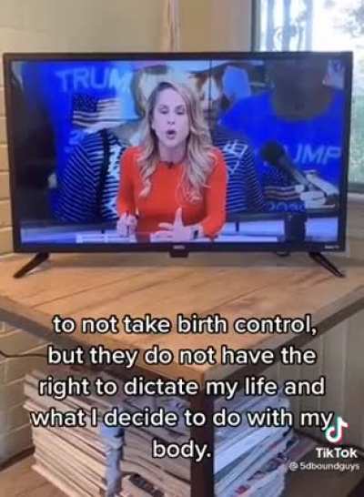 She's tired of your Christian fundie bullshit