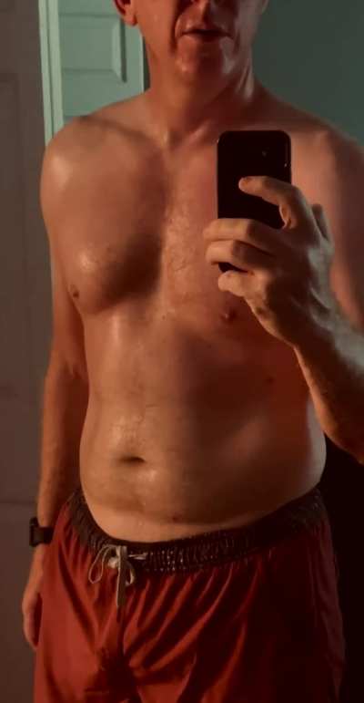 Breath work after a long, sweaty run [m]