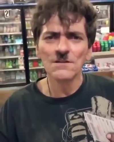 He looks like someone.