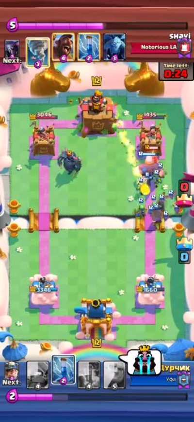 An oldschool miner move to distract pekka and win the game.
