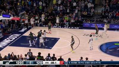 [Highlight] Jazz-Wolves goes to OT as Lauri misses the potential game winner