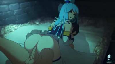 Aqua making herself useful (Nekololisama) [Konosuba]