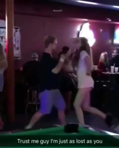 Dude is dancing defensively