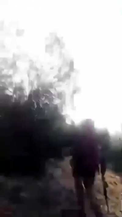 Pakistani troops and paramilitary soldiers/fighters ambush a group of TTP militants who were resting, caught by bodycam (PRESENT)