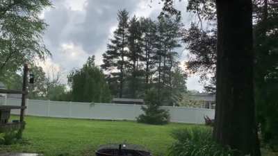 Raining here in the Philadelphia suburbs…
