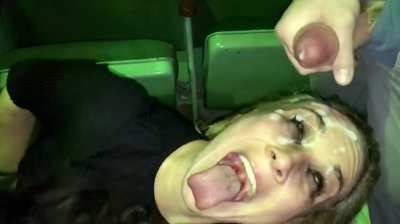 OMG! 2015 bukkake I did! I’ve been a cumslut for so long!