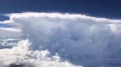 Flying next to a storm