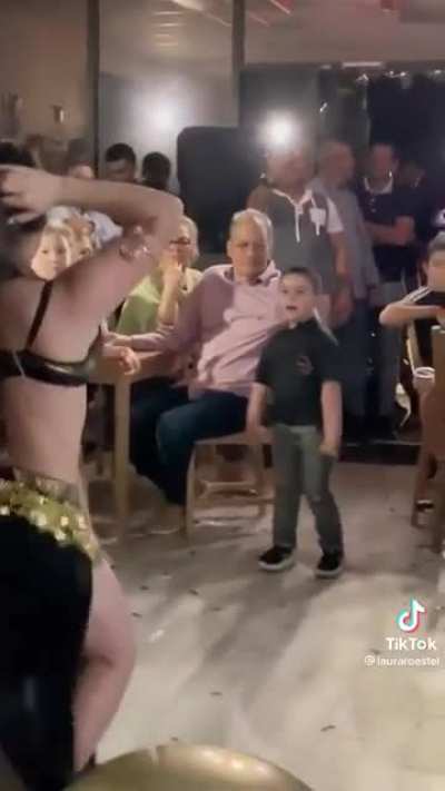 Kid having a life changing moment