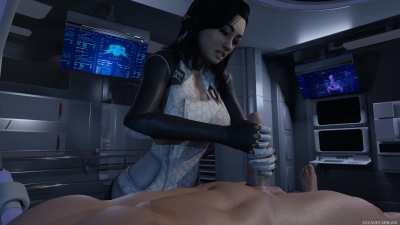 Miranda tests Shepard's rebuilt body (Sava<wbr>geCab<wbr>bage)