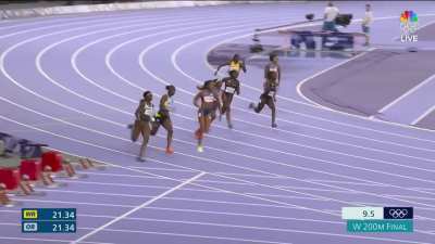 Women's 200m finish