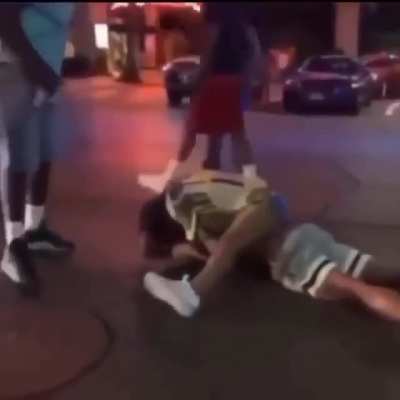 He got knocked out then got robbed