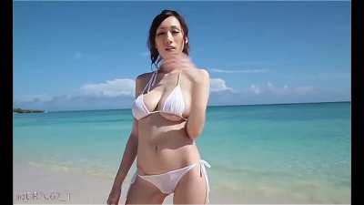 [REBDB-041] Julia Bikini Beach Then Topless
