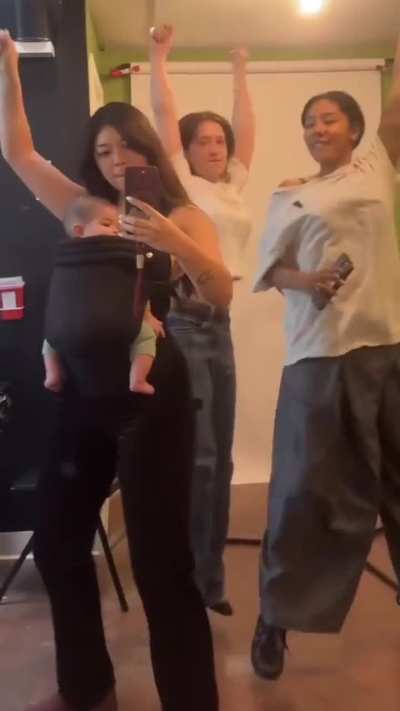 Jumping braless