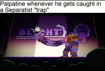 You'd think he could at least try to act surprised