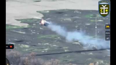 ua pov - Full video of Russian MI-8 helicopter shot down near Berestove including footage of the crash itself