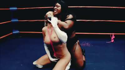 Some of you asked about this. Afrika completely dominates and humiliates JC, a big breasted, blonde bimbo. JC suffers for nearly an hour…