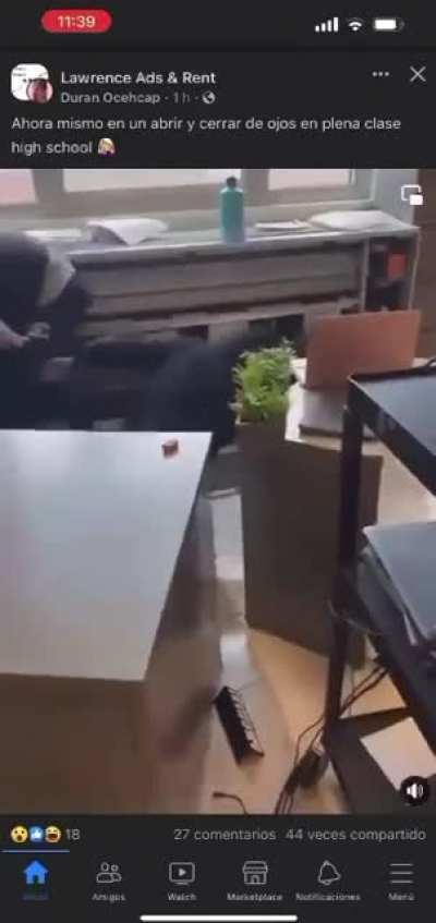 High School Classroom Fight
