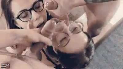 Swapping boyfriends, and then their cum