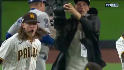 Player reactions to the final out!