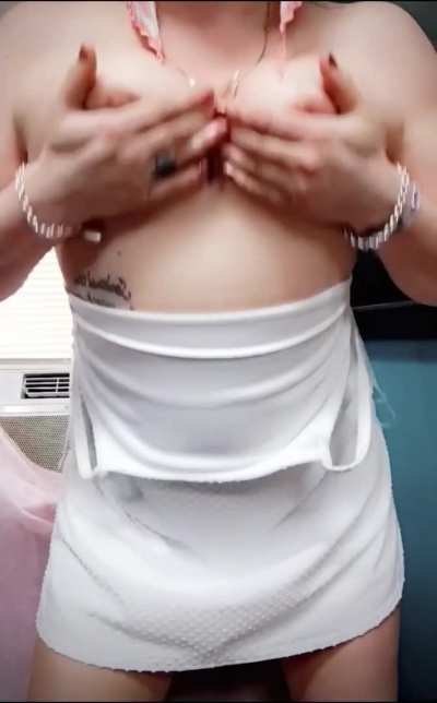 Titty reveal and skirt flip