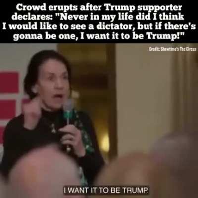 Trump's MAGA minions are so brainwashed by fascist propaganda, they actually WANT Trump to be a dictator.