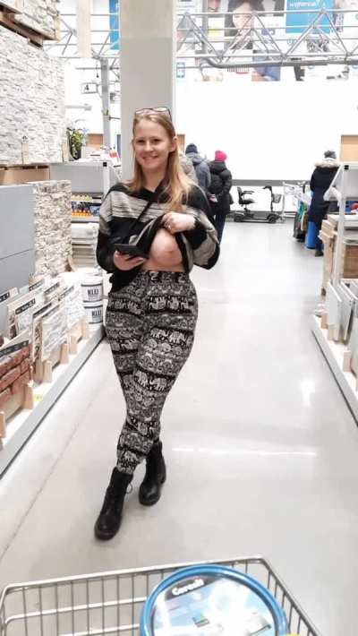 In fact, I have shown my huge boobs several times in this store and I am surprised that no one has 