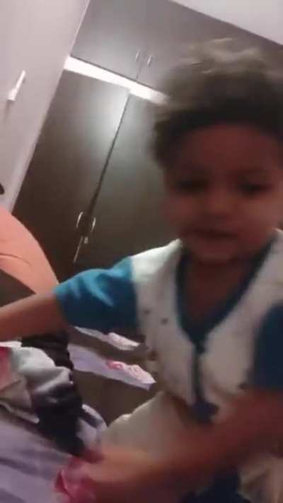 Tried to put my nephew to sleep😕😑😆