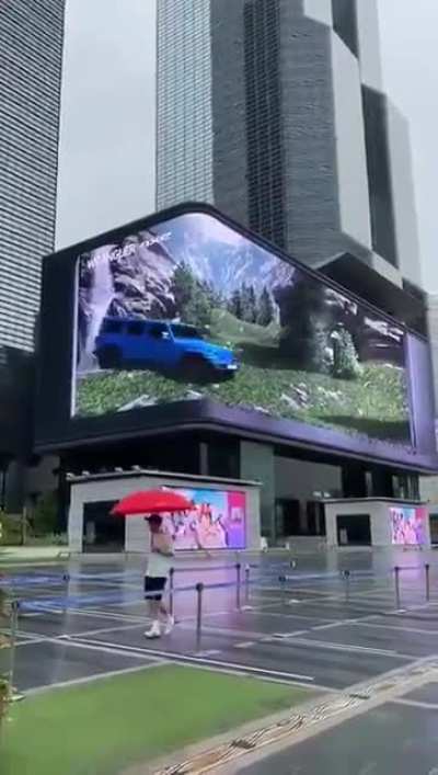 Some exciting 3D advertising.