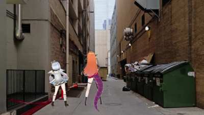 Slav dragon and Slav Tenshi