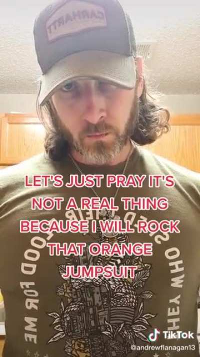 When you think you're too much of a bad ass to realize when something is a fake troll holiday. Watch out he'll show you a bullet.