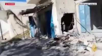 First person view of a drone strike. Israel takes out a Hamas operative in Gaza.